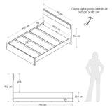 Cama Enkubo Duna 149x90.6cm Moderna - Camas y Cabeceros | Bylmo