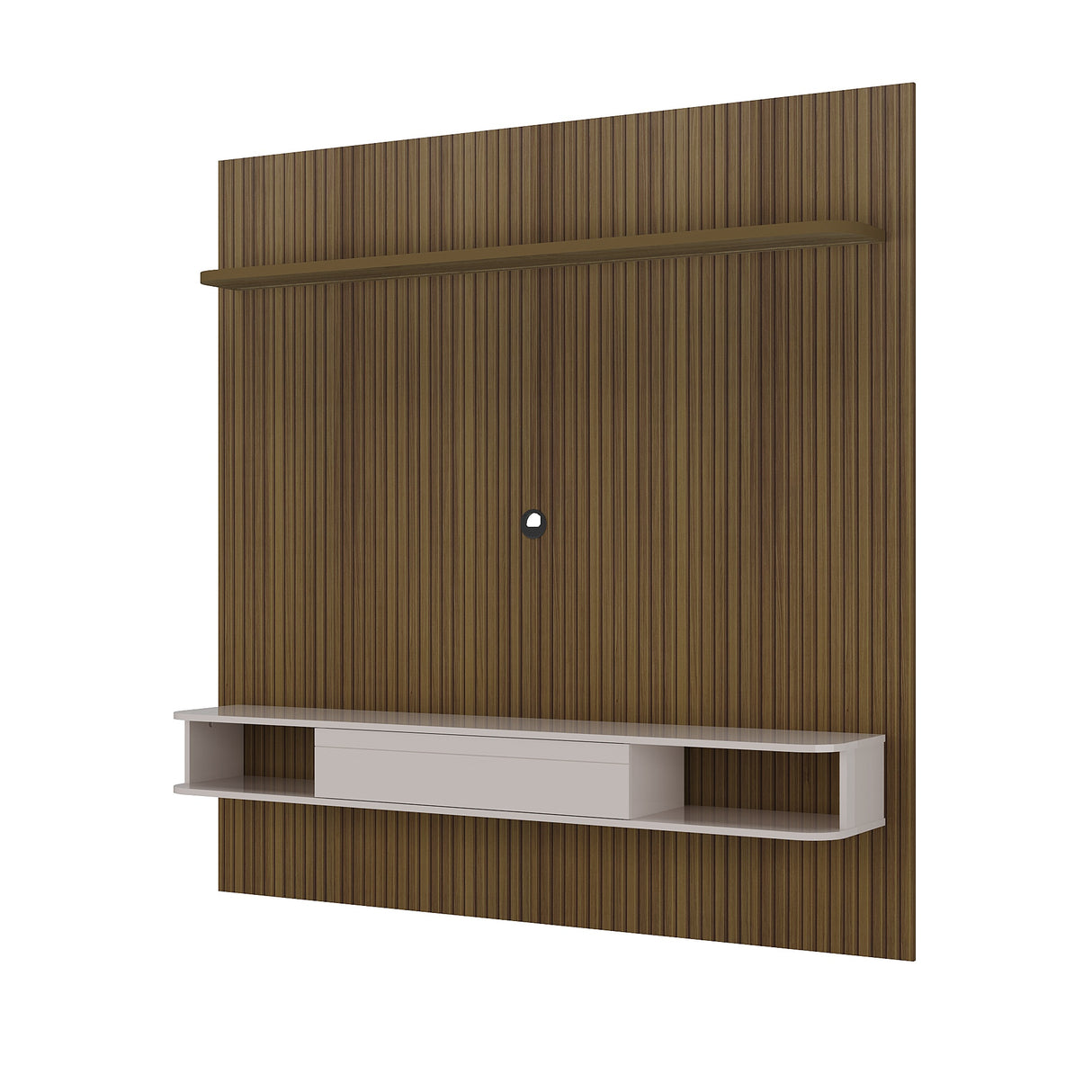 Panel de TV Bewood para TV Hasta 75 Pulgadas Pino y Blanco Moderna - Muebles de TV | Bylmo