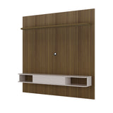 Panel de TV Bewood para TV Hasta 75 Pulgadas Pino y Blanco Moderna - Muebles de TV | Bylmo