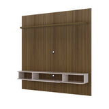 Panel de TV Bewood para TV Hasta 75 Pulgadas Pino y Blanco Moderna - Muebles de TV | Bylmo