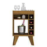 Bar Bajo Stelar Pino Retro 45 cm con Espacio para Botellas - Bares | Bylmo