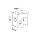 Mesa Auxiliar Petsgrove 2 En 1 Roble Y Blanco - Muebles para Mascotas | Bylmo