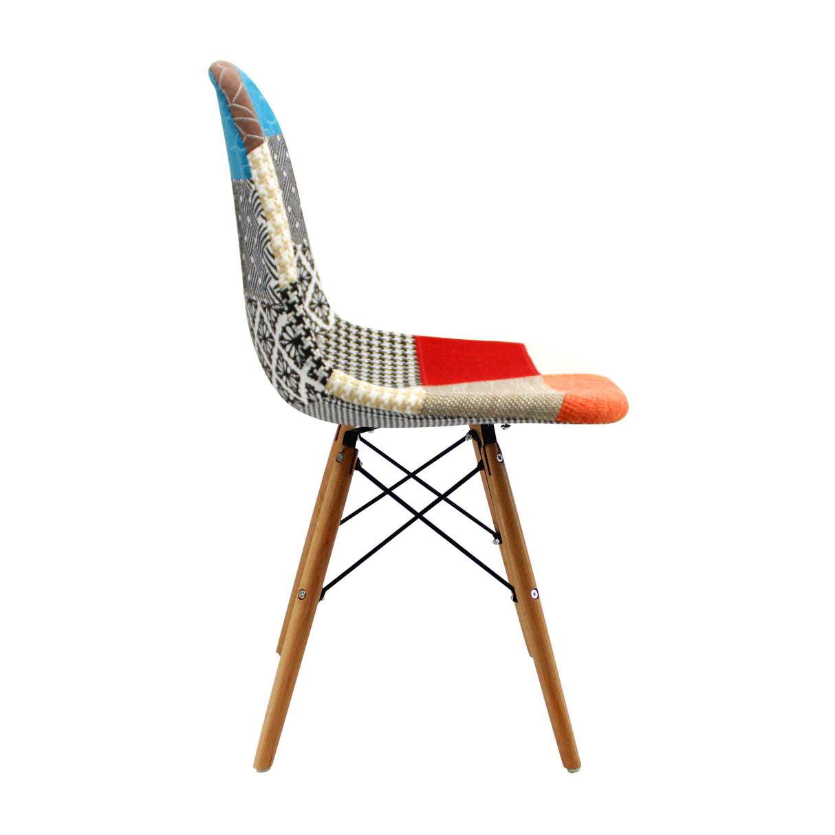 Silla Comedor DKR Eames 62 cm Patchwork Moderna - Sillas y Butacos | Bylmo