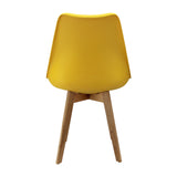 Silla Comedor Joly Amarillo Eco Cuero Moderna Nórdica - Sillas y Butacos | Bylmo