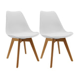 Kit x 2 Sillas Comedor Joly Modernas Blanco 49 cm - Sillas y Butacos | Bylmo