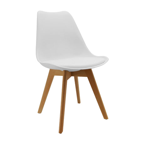 Kit x 2 Sillas Comedor Joly Modernas Blanco 49 cm - Sillas y Butacos | Bylmo