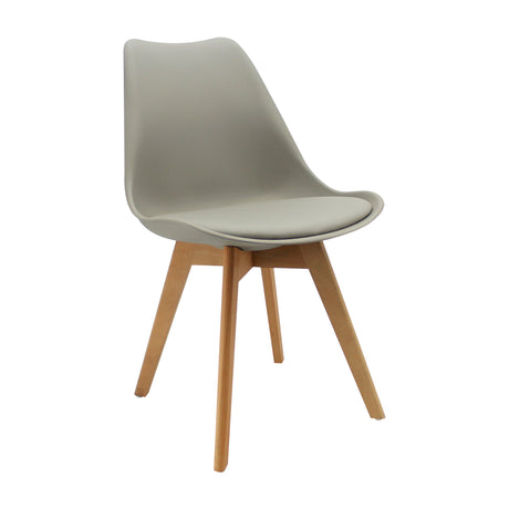 Kit x 2 Sillas Comedor Joly Gris Elegante y Moderno 49 cm - Sillas y Butacos | Bylmo