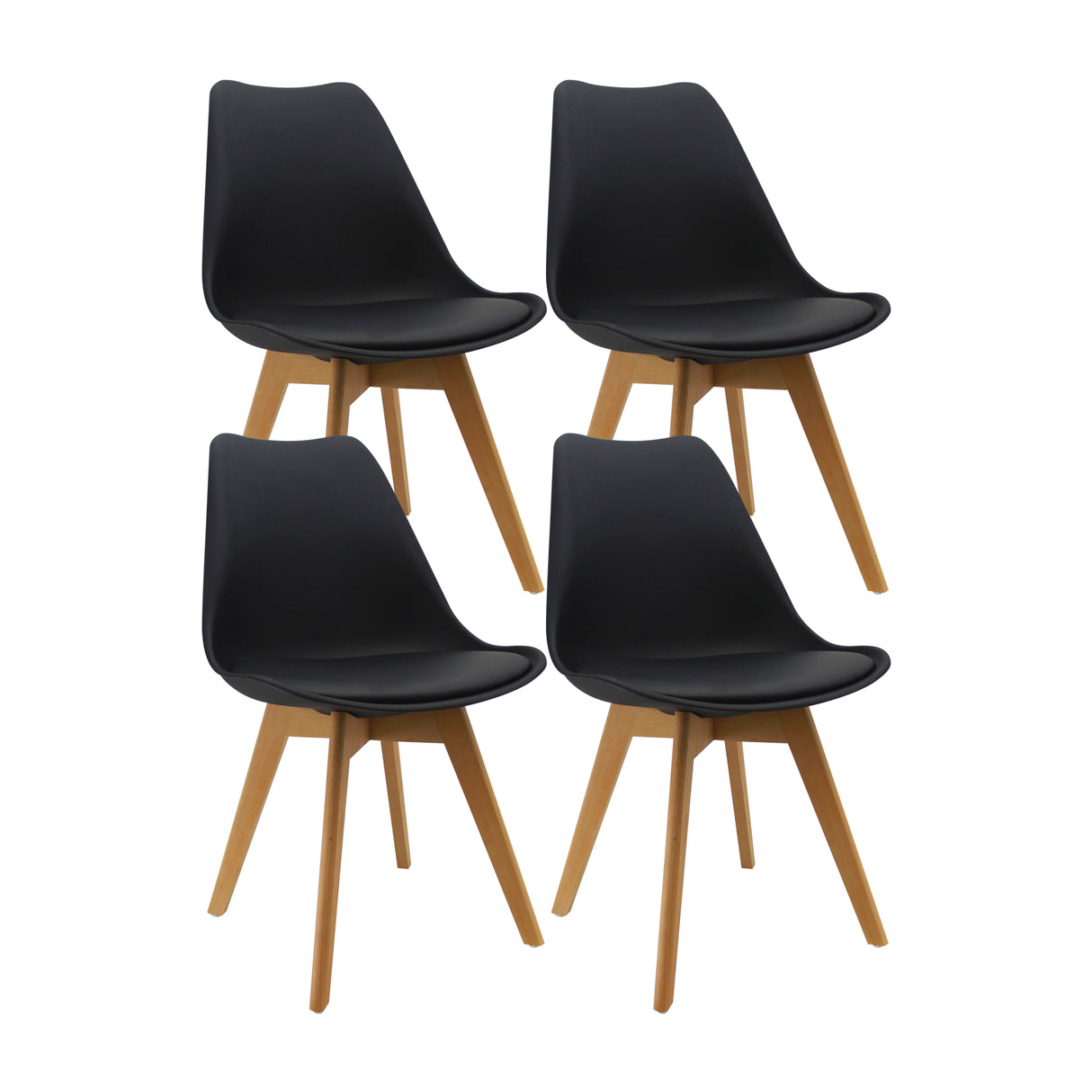 Kit x 4 Sillas Comedor Joly Elegancia 49 cm - Sillas y Butacos | Bylmo