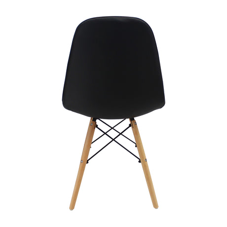 Silla de Comedor DKR Botones Negro Elegante 44 cm - Sillas y Butacos | Bylmo