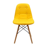 Silla de Comedor DKR Botones Amarillo 44 cm - Sillas y Butacos | Bylmo