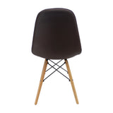 Silla de Comedor DKR Botones Elegancia 44 cm Café - Sillas y Butacos | Bylmo