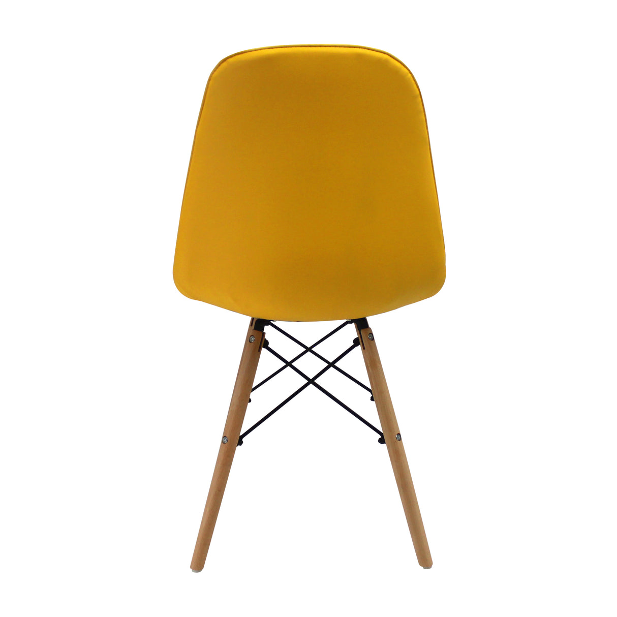 Kit x 2 Sillas Comedor DKR Botones Amarillo 44 cm Moderno - Sillas y Butacos | Bylmo