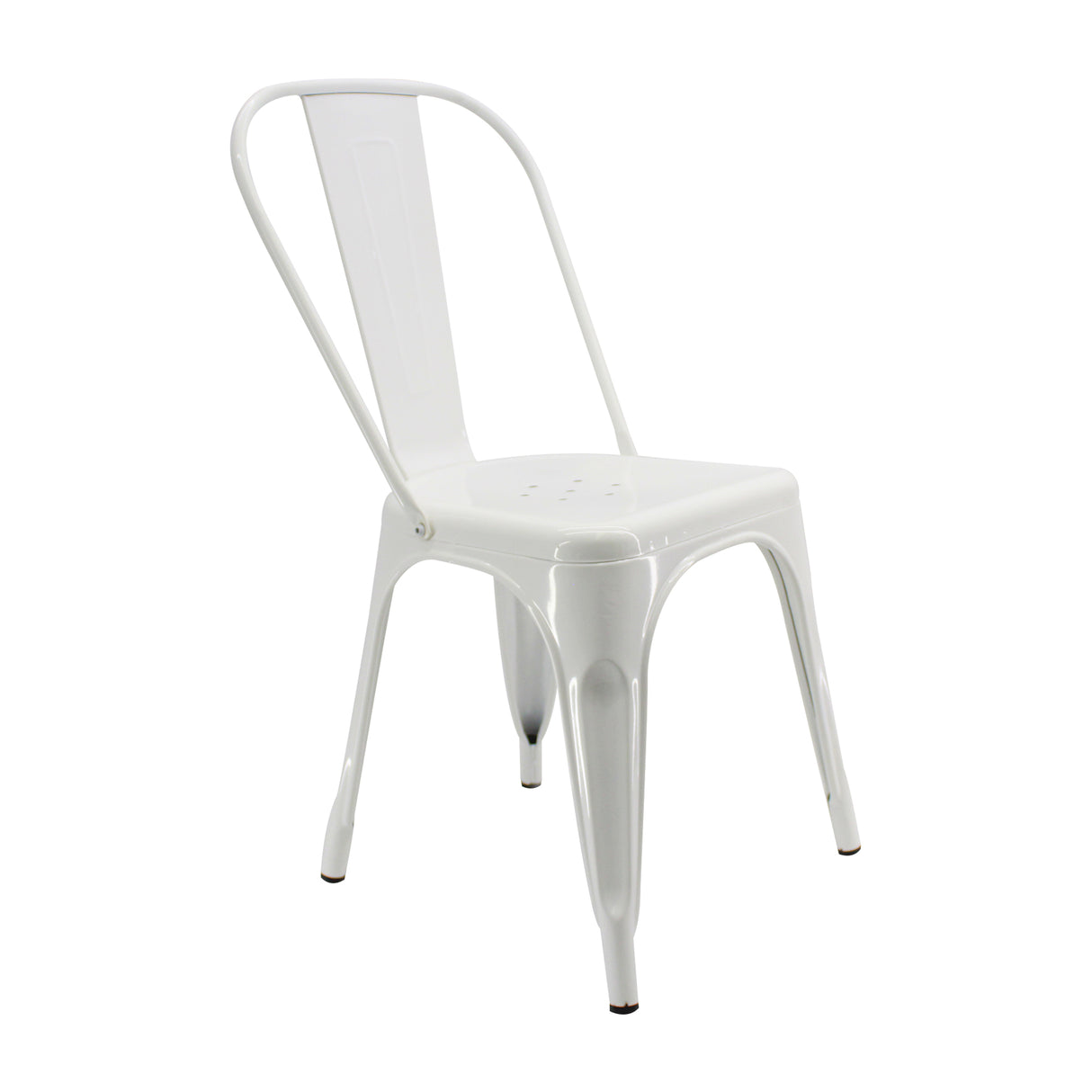 Kit X 2 Sillas De Comedor Titan Tolix Blanco 36x86 Cm Diseño Moderno - Sillas y Butacos | Bylmo