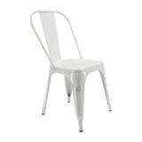 Kit X 2 Sillas De Comedor Titan Tolix Blanco 36x86 Cm Diseño Moderno - Sillas y Butacos | Bylmo
