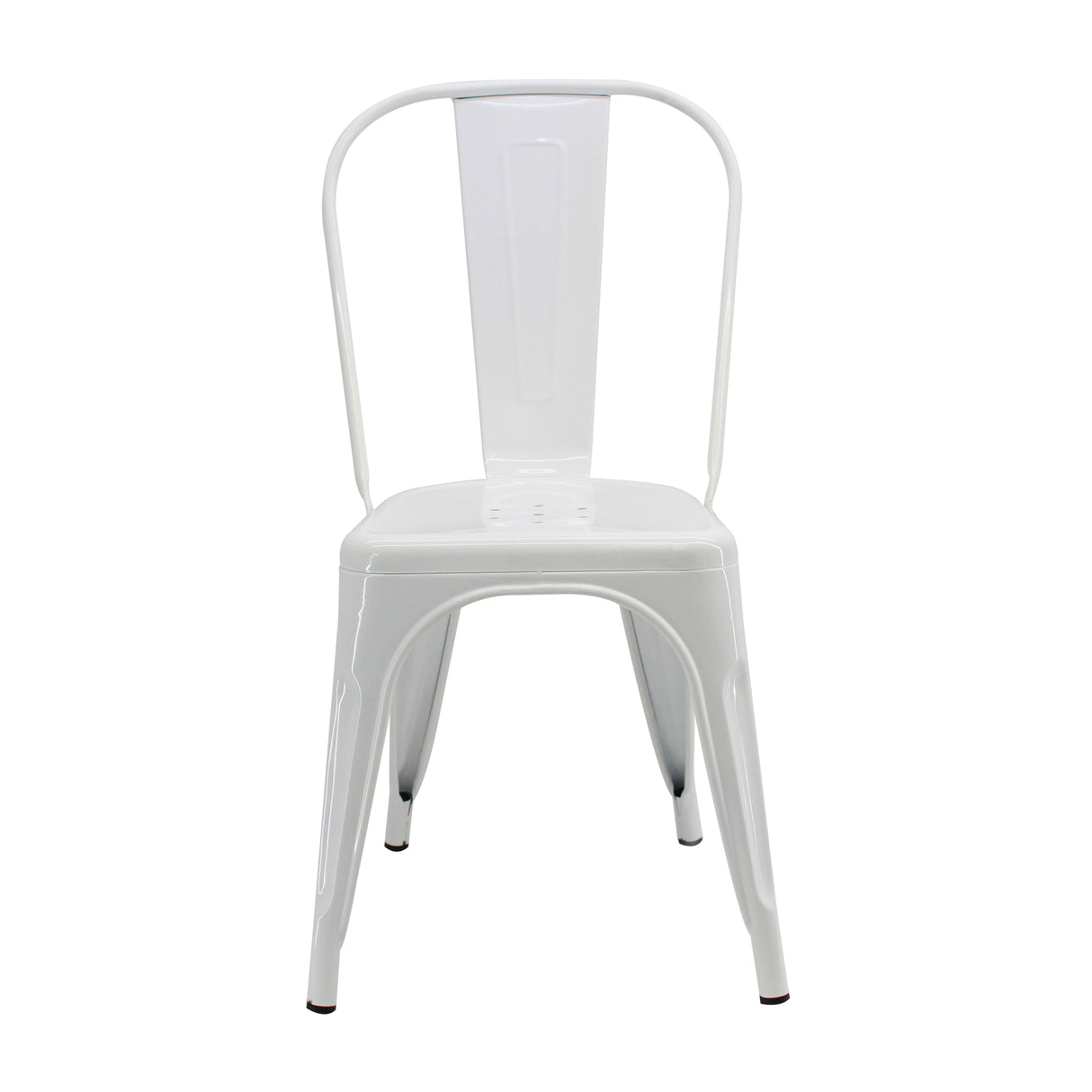 Kit X 2 Sillas De Comedor Titan Tolix Blanco 36x86 Cm Diseño Moderno - Sillas y Butacos | Bylmo