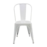 Kit X 2 Sillas De Comedor Titan Tolix Blanco 36x86 Cm Diseño Moderno - Sillas y Butacos | Bylmo