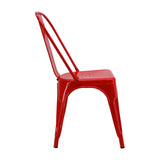 Kit X 2 Sillas De Comedor Titan Rojo 36cm Metal Moderno - Sillas y Butacos | Bylmo