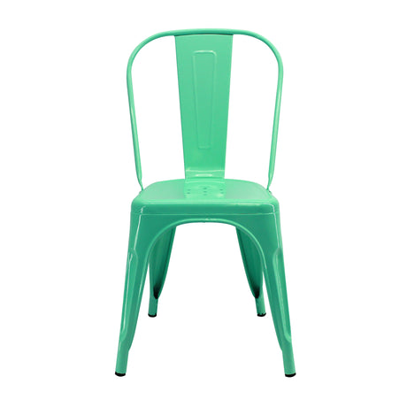 Kit X 2 Sillas De Comedor Titan Tolix Verde Menta Elegancia 36 Cm - Sillas y Butacos | Bylmo