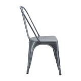 Kit X 2 Sillas De Comedor Titan Tolix Gris Metálica Elegante 36 Cm - Sillas y Butacos | Bylmo