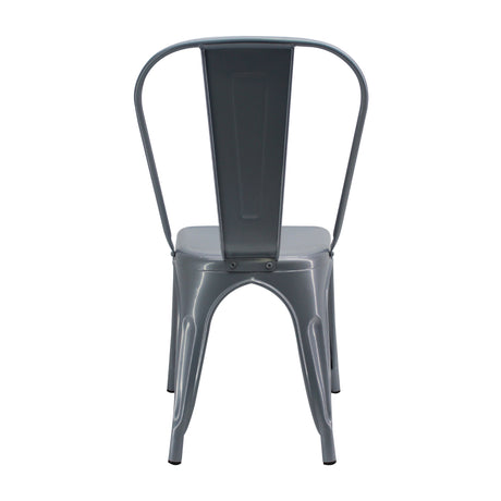 Kit X 2 Sillas De Comedor Titan Tolix Gris Metálica Elegante 36 Cm - Sillas y Butacos | Bylmo