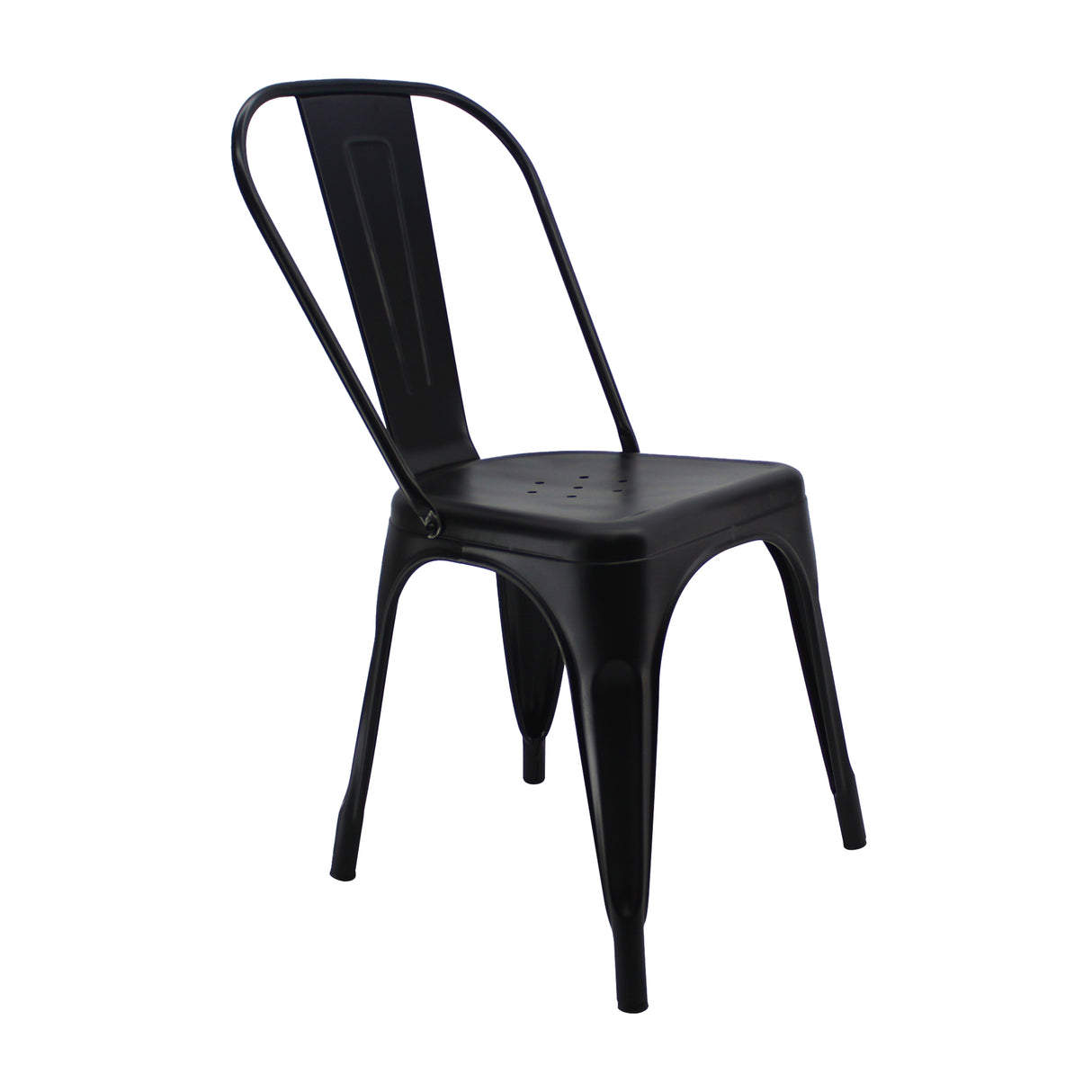 Kit X 4 Sillas De Comedor Tolix Titan Elegante 36 Cm Metal Negro - Sillas y Butacos | Bylmo