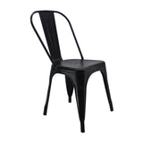 Kit X 4 Sillas De Comedor Tolix Titan Elegante 36 Cm Metal Negro - Sillas y Butacos | Bylmo