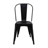 Kit X 4 Sillas De Comedor Tolix Titan Elegante 36 Cm Metal Negro - Sillas y Butacos | Bylmo