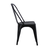 Kit X 4 Sillas De Comedor Tolix Titan Elegante 36 Cm Metal Negro - Sillas y Butacos | Bylmo