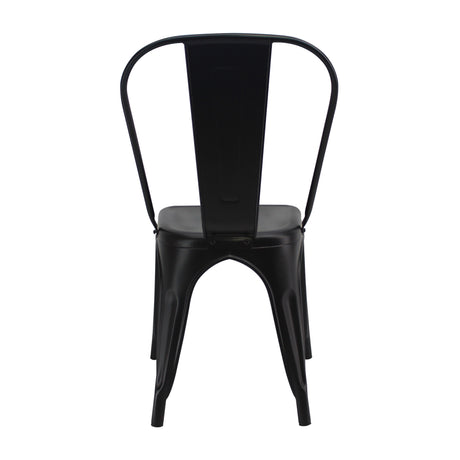 Kit X 4 Sillas De Comedor Tolix Titan Elegante 36 Cm Metal Negro - Sillas y Butacos | Bylmo