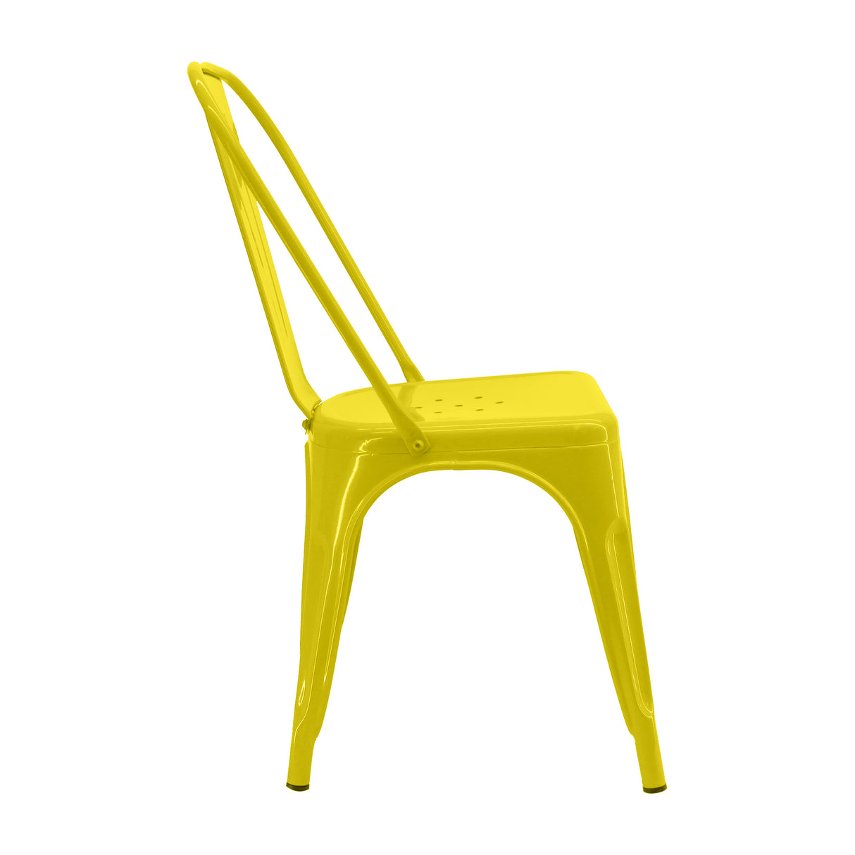 Kit x 4 Sillas de Comedor Tolix Titan Elegante 36 cm Amarillo Metal - Sillas y Butacos | Bylmo