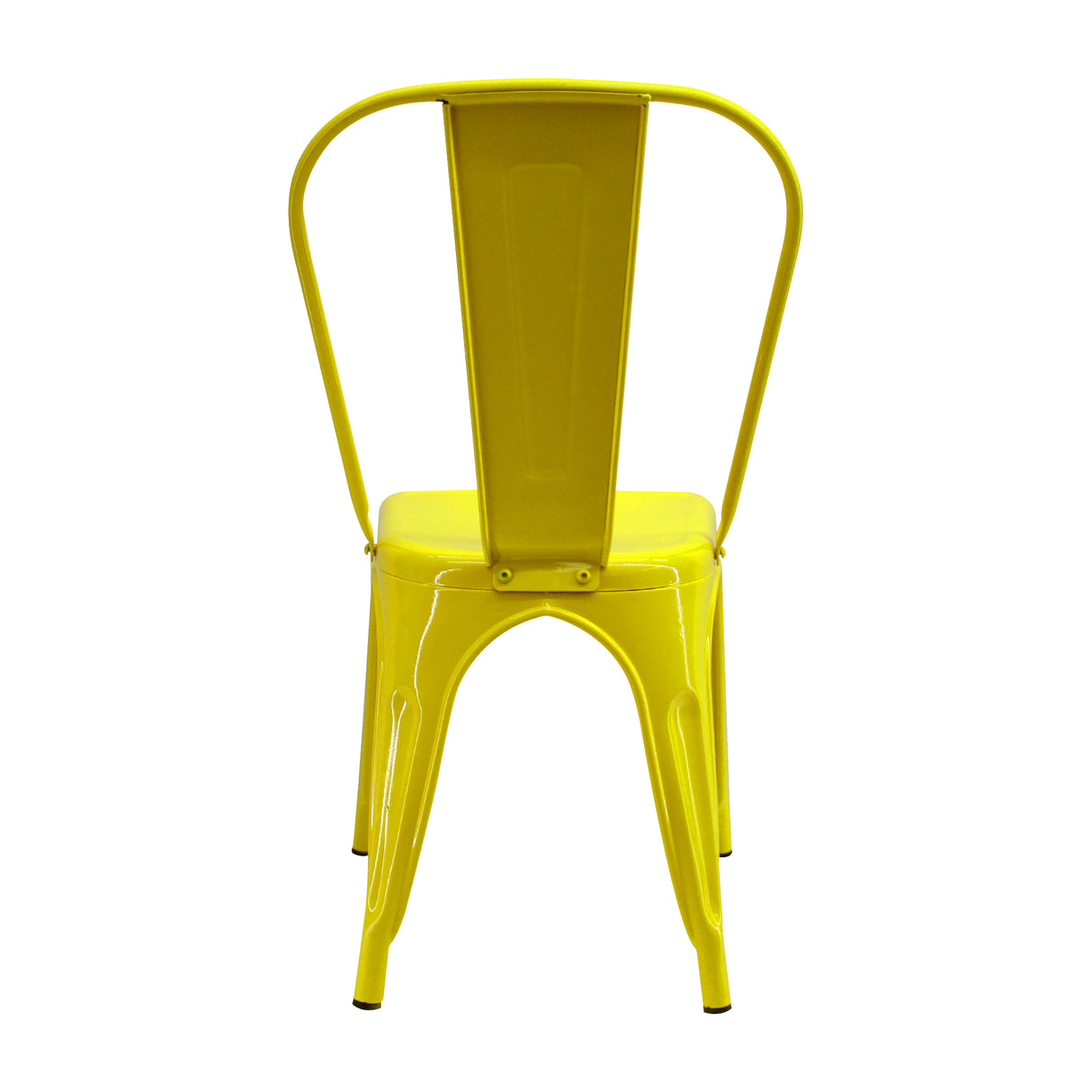 Kit x 4 Sillas de Comedor Tolix Titan Elegante 36 cm Amarillo Metal - Sillas y Butacos | Bylmo