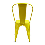 Kit x 4 Sillas de Comedor Tolix Titan Elegante 36 cm Amarillo Metal - Sillas y Butacos | Bylmo
