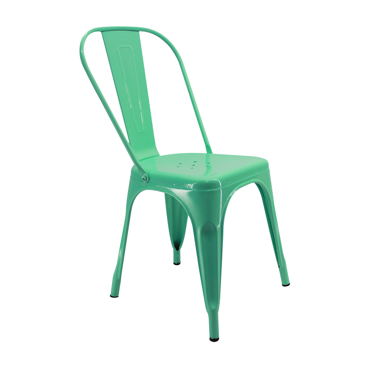 Kit X 4 Sillas De Comedor Tolix Verde Menta Moderna 36 Cm - Sillas y Butacos | Bylmo