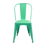 Kit X 4 Sillas De Comedor Tolix Verde Menta Moderna 36 Cm - Sillas y Butacos | Bylmo