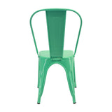 Kit X 4 Sillas De Comedor Tolix Verde Menta Moderna 36 Cm - Sillas y Butacos | Bylmo