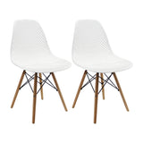 Kit x 2 Sillas Comedor Colmeia DSW Blanca 46.5 cm Moderno - Sillas y Butacos | Bylmo
