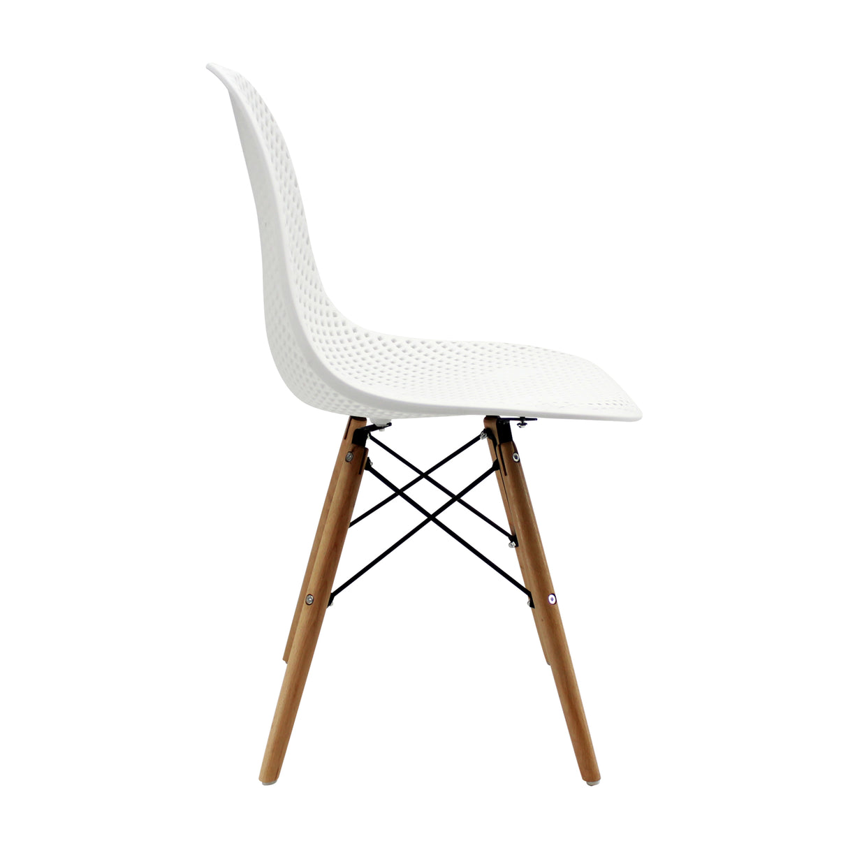 Kit x 2 Sillas Comedor Colmeia DSW Blanca 46.5 cm Moderno - Sillas y Butacos | Bylmo