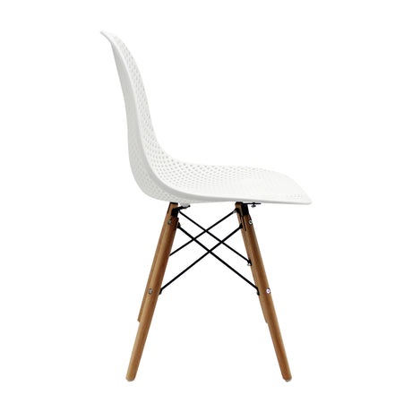Kit x 2 Sillas Comedor Colmeia DSW Blanca 46.5 cm Moderno - Sillas y Butacos | Bylmo