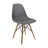 Kit x 2 Sillas Comedor Colmeia Gris Moderna Polipropileno 46.5 cm - Sillas y Butacos | Bylmo