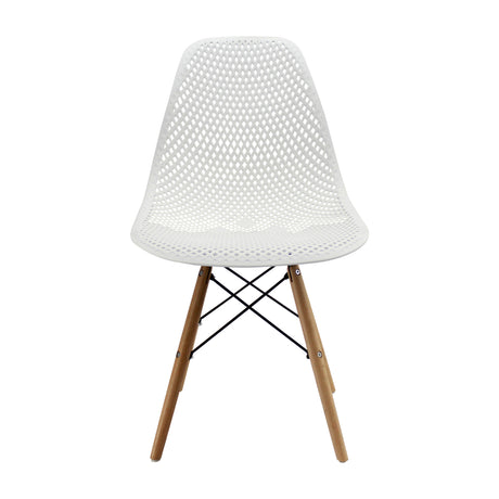 Kit x 4 Sillas Comedor Colmeia Blanco Moderno Polipropileno 46.5 cm - Sillas y Butacos | Bylmo