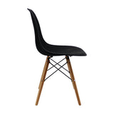 Kit x 4 Sillas Comedor Colmeia Negro Moderno Polipropileno 46.5 cm - Sillas y Butacos | Bylmo