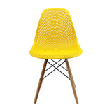 Kit x 4 Sillas Comedor Colmeia Amarillo Moderno Polipropileno 46.5 cm - Sillas y Butacos | Bylmo