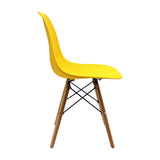 Kit x 4 Sillas Comedor Colmeia Amarillo Moderno Polipropileno 46.5 cm - Sillas y Butacos | Bylmo