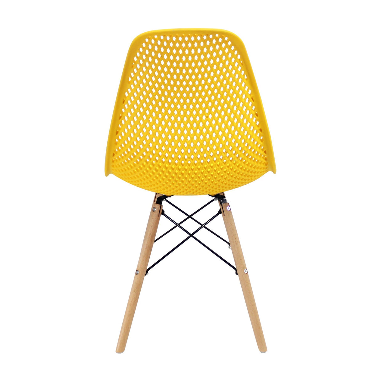 Kit x 4 Sillas Comedor Colmeia Amarillo Moderno Polipropileno 46.5 cm - Sillas y Butacos | Bylmo