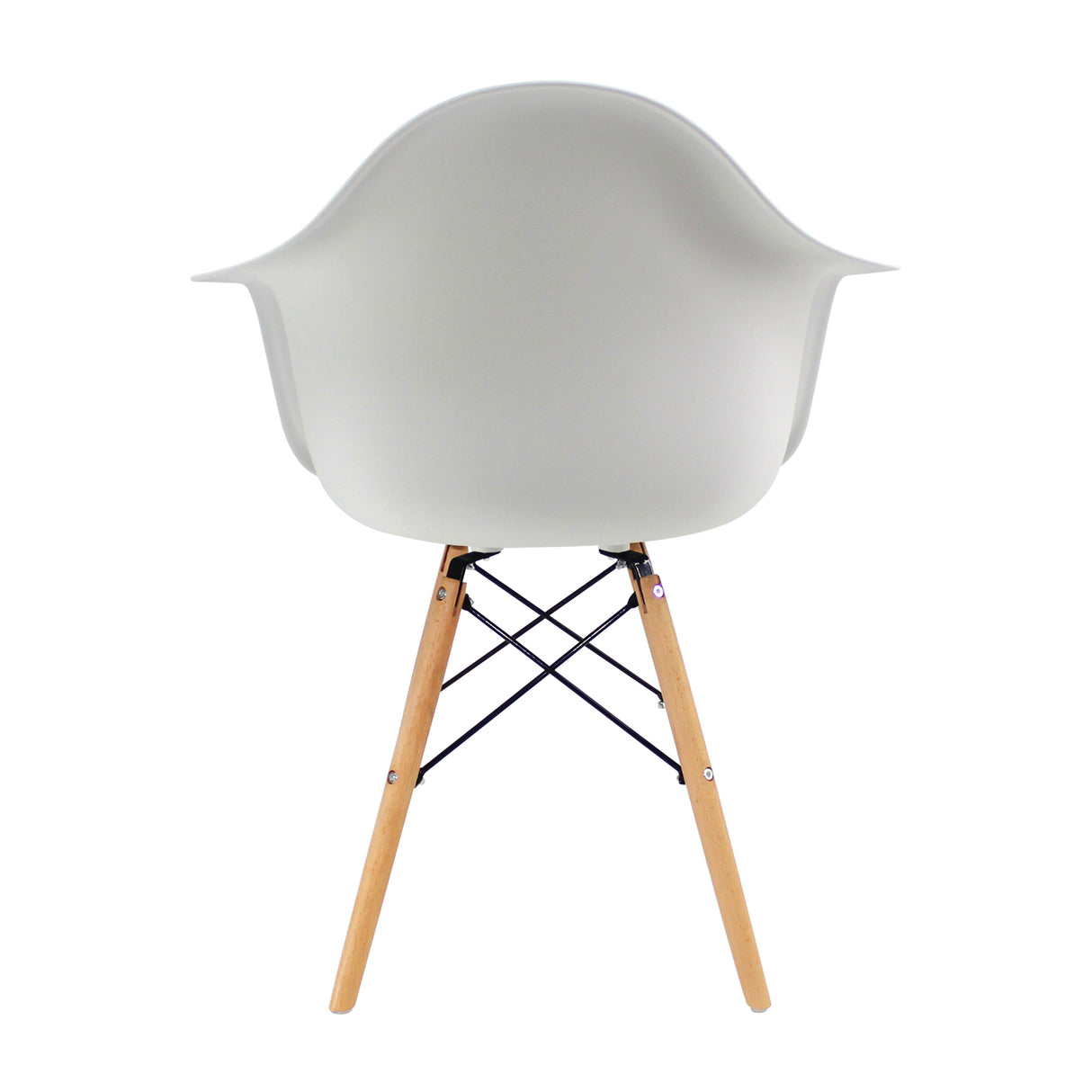 Silla de Comedor DKR Eames Blanca con Brazos 62 cm - Sillas y Butacos | Bylmo