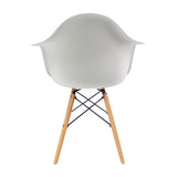 Silla de Comedor DKR Eames Blanca con Brazos 62 cm - Sillas y Butacos | Bylmo