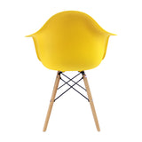 Kit x 2 Sillas Comedor DKR Eames Polipropileno Amarillo Moderno 62 cm - Sillas y Butacos | Bylmo