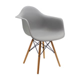 Kit x 4 Sillas Comedor DKR Eames Polipropileno Gris Moderno 62 cm - Sillas y Butacos | Bylmo