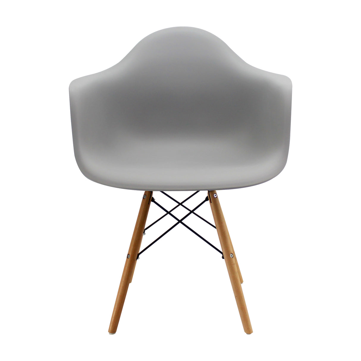 Kit x 4 Sillas Comedor DKR Eames Polipropileno Gris Moderno 62 cm - Sillas y Butacos | Bylmo