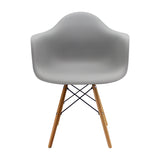 Kit x 4 Sillas Comedor DKR Eames Polipropileno Gris Moderno 62 cm - Sillas y Butacos | Bylmo